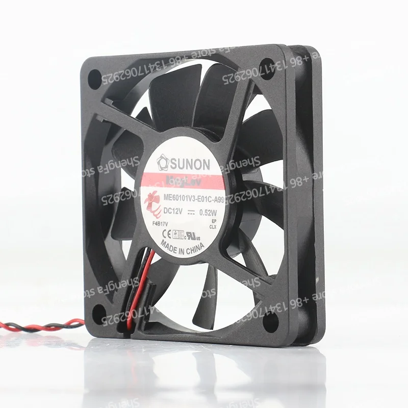 cooling fan Sunon 5V 24V 48V 6010 60X60X10MM 6CM 2-wire magnetic suspension quiet inverter ME60101V3-E01C-A99 DC 12V 0.52W