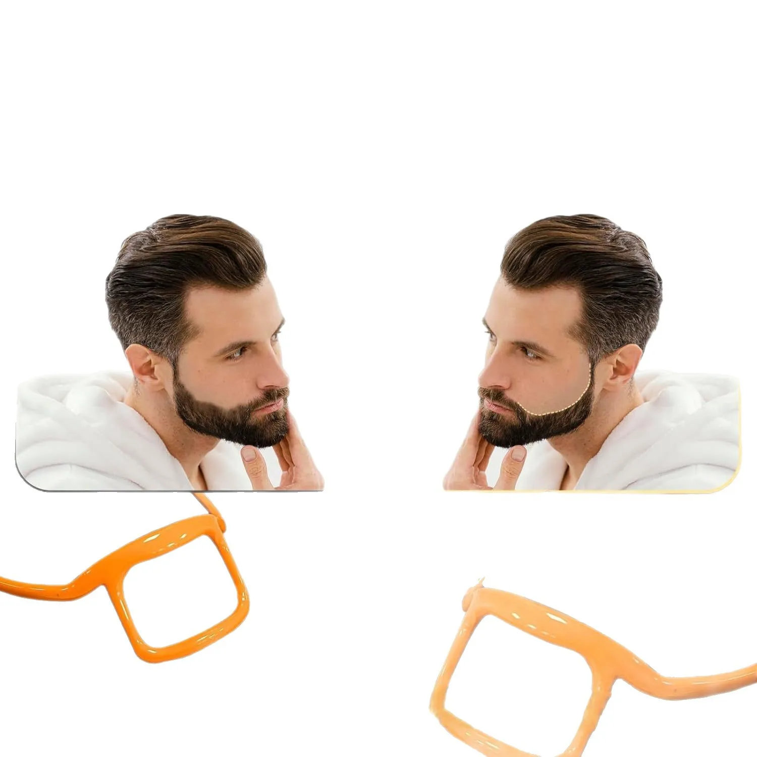 

Инструмент для формирования бороды, направляющая для декольте, легко чистится и носить, формирователь бороды, профессиональные аксессуары для укладки бороды