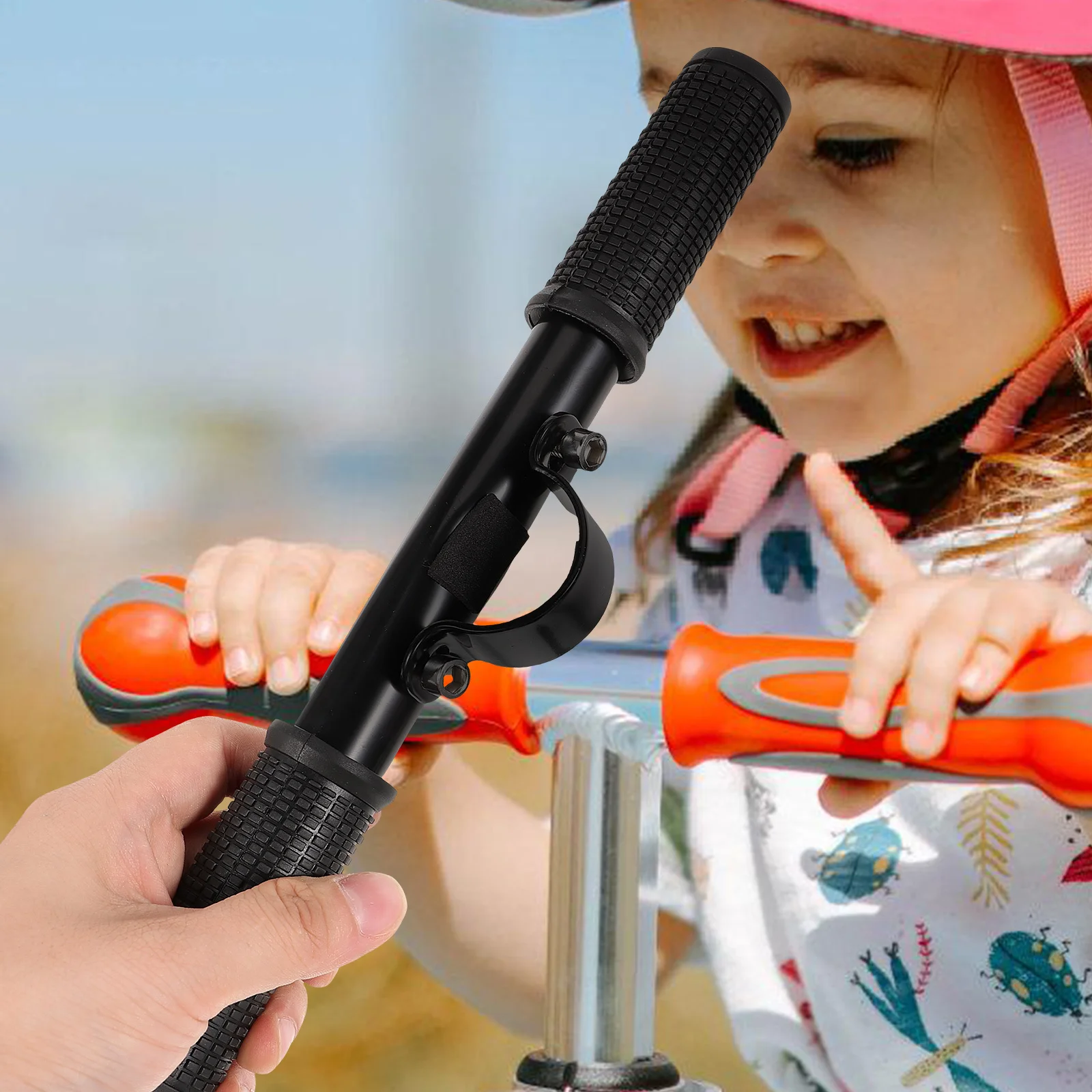 

Adjustable Children Scooter Handle Silicone Grip Portable Replacement Bar for Electric Scooter Stable Handlebar Easy Carry