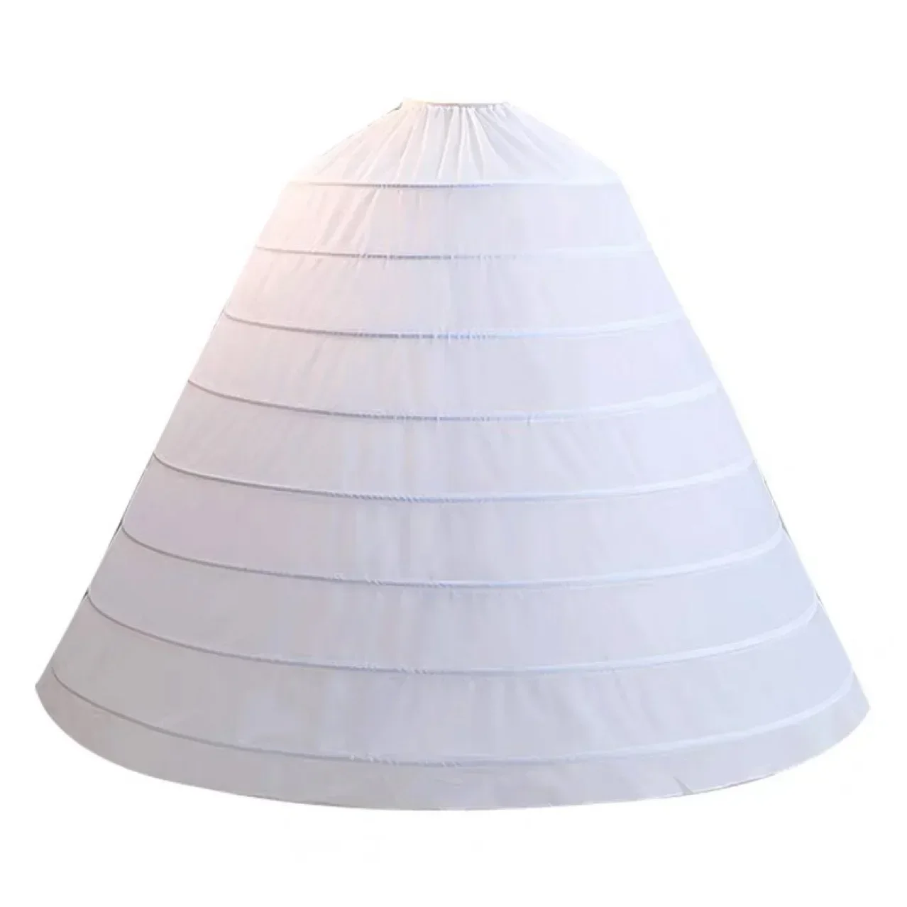 

Кринолин на 8 кольцах, белый, длиной в пол, для свадебного платья, нижняя юбка, полуюбка, свадебные аксессуары