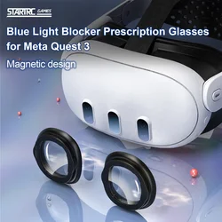 Anti Scratch Ring lens Cover For Meta Quest 3 VR accessories Magnetic Eyeglass Frames Anti-blue Light Optical Lenses Protection