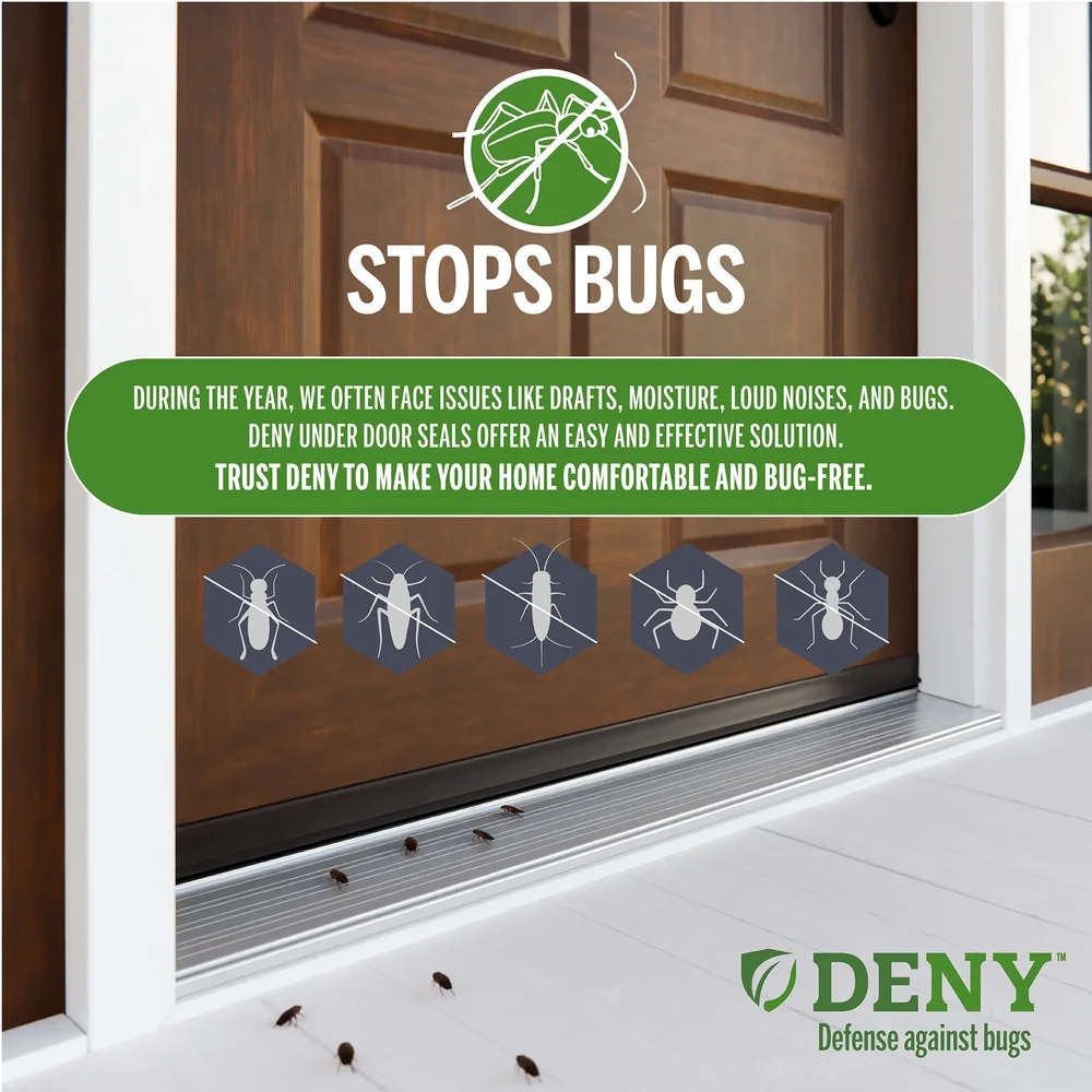 الفينيل U-شكل الشريحة على تحت الباب الختم 36in مشروع الرطوبة الغبار حاجز الحشرات سهلة التركيب ضغط تناسب توفير الطاقة #5