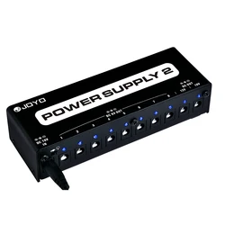 JOYO JP-02 Guitar Pedal & Amplifier Power Supply 7 Channel 9V 100mA Output, 1 Channel 12V/18V 100mA and 9V 500mA Output