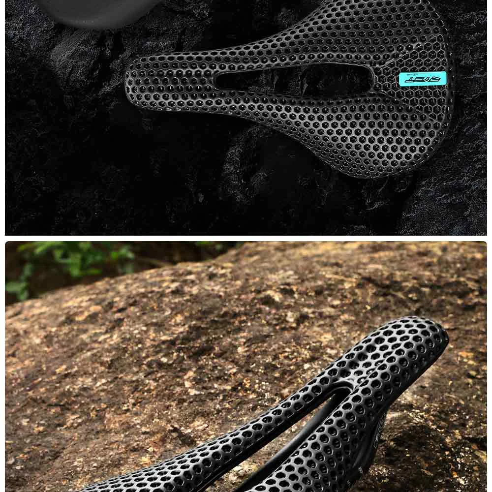 RYET 3D Gedruckt Carbon Fahrrad Sattel 140mm 143mm Superlight Road MTB Rennrad Sitz Sättel Kissen Radfahren sitzen Teile – Detail 25