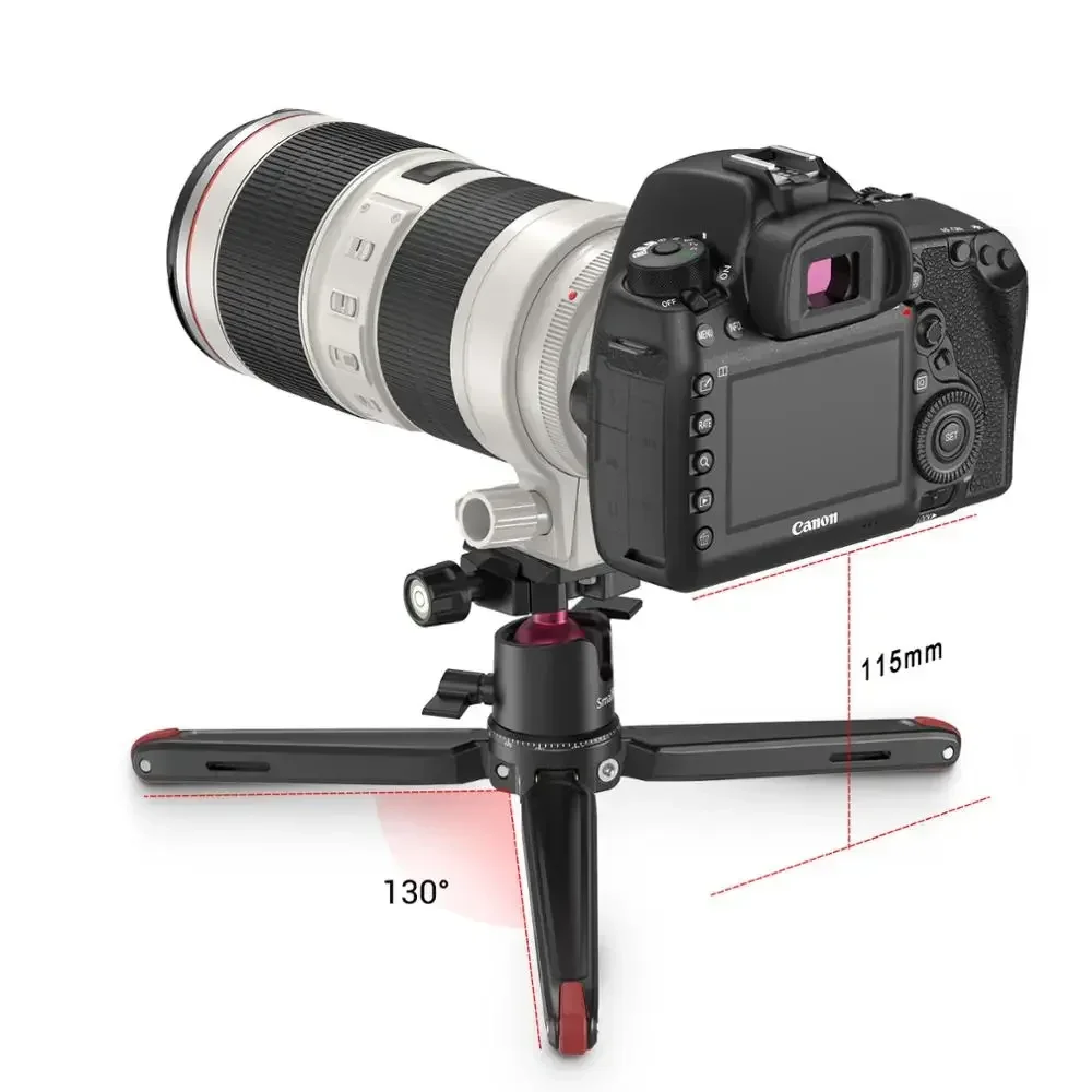 

2026 For 2664 Adjustable Aluminum Lightweight Tabletop Universal with Panoramic Ball Head for Phone Camera DSLRs Mini Tripod