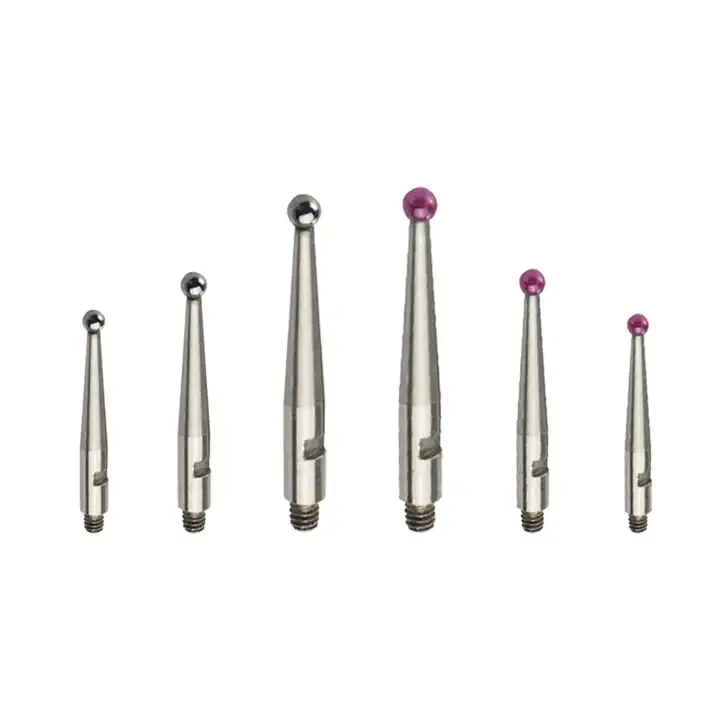 2pcs Measuring Tools M1.4 M1.6 M1.7 M1.8 M2 Dial Indicator Ruby Ball Probe Head Standard High Precision Ruby Probe