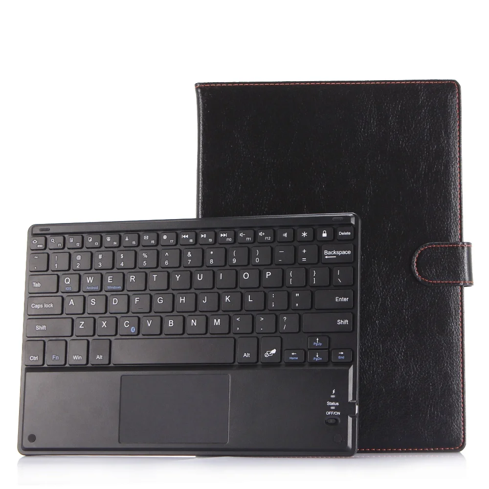 

10inch Bluetooth Keyboard Case for Teclast P20S P20HD P20 M40SE M40 Pro 10.1 Inch Tablet PC Leather Touchpad Keyboard Case