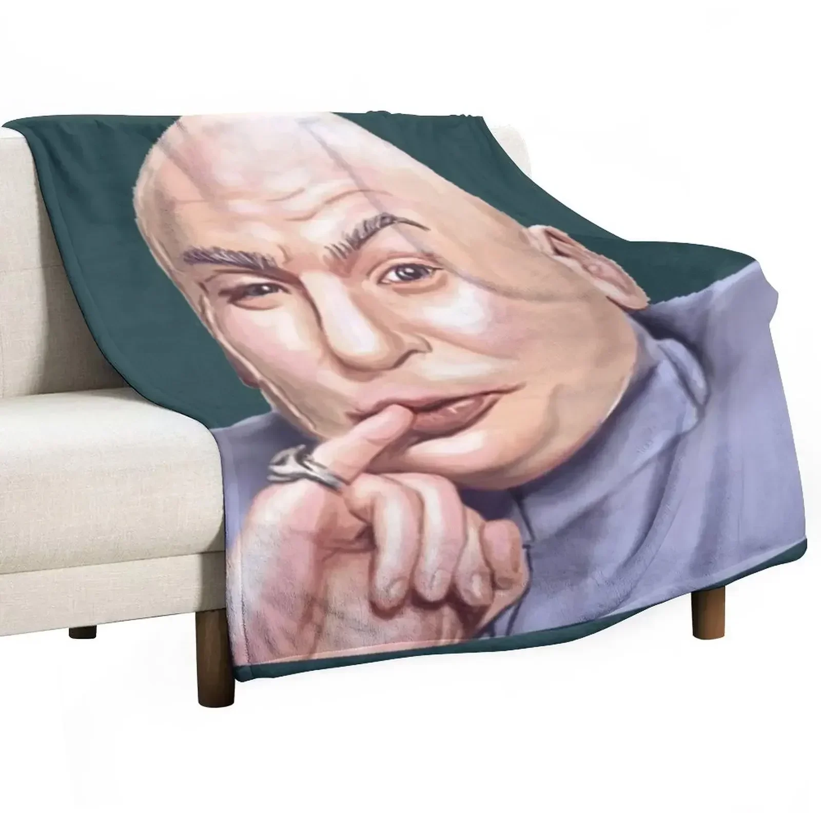 New Dr. Evil (Austin Powers) Throw Blanket For Decorative Sofa Luxury Summer Beddings decorative Flannel Custom Blankets