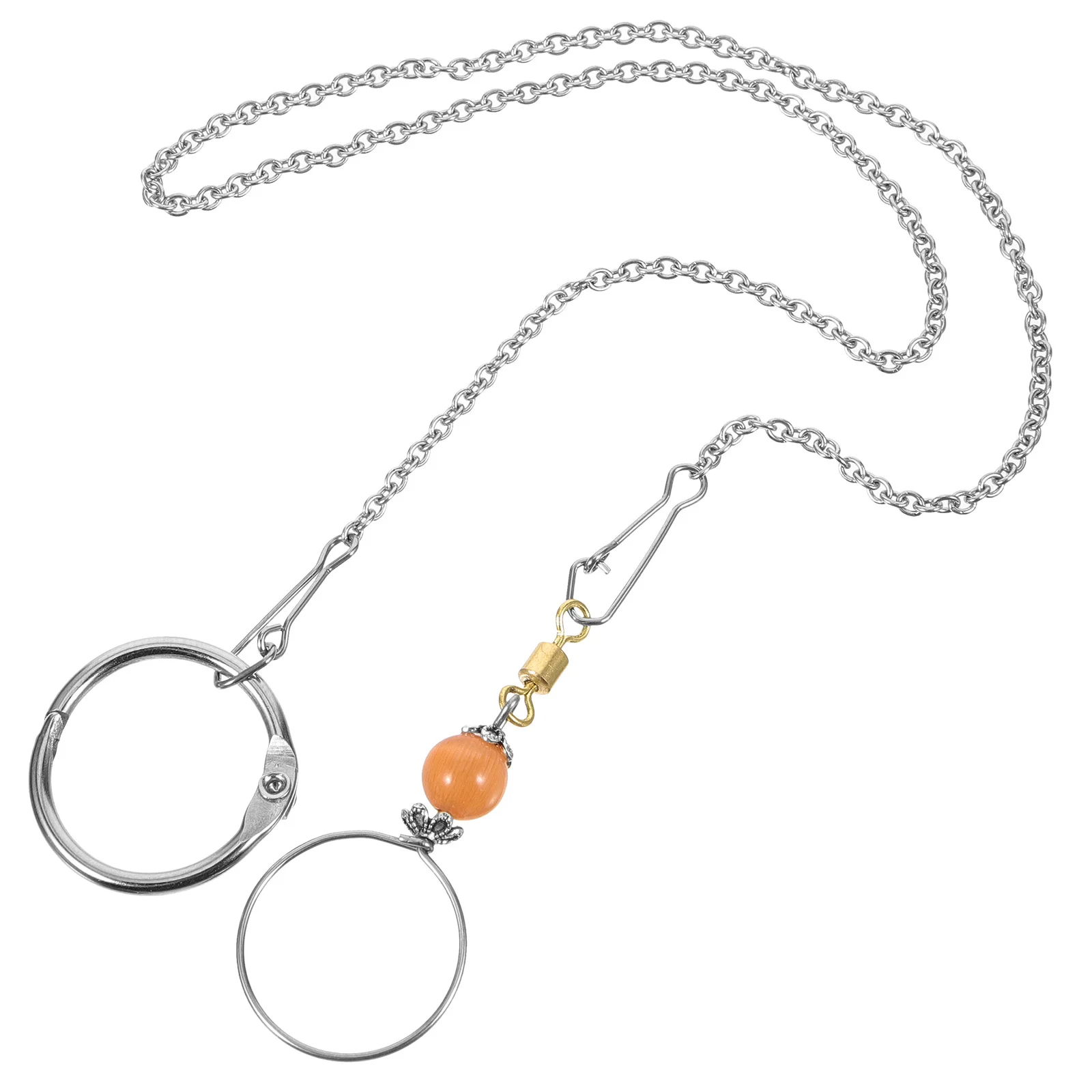 

1 set 1 Set Bird Collar Stainless Steel Chain Parrot Neck Decoration Flying Training Accessory Lightweight Pendant For Parakeets