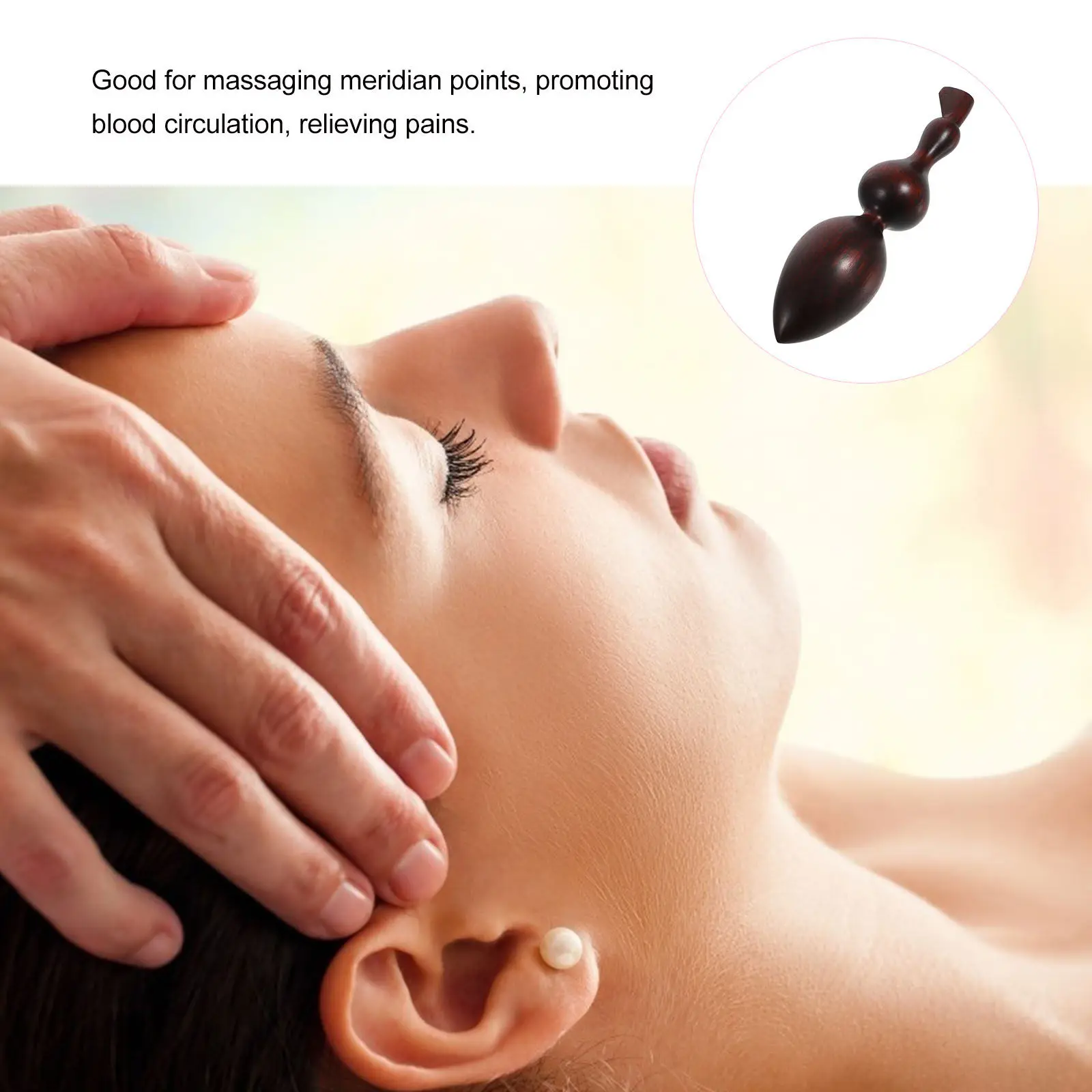 

Деревянный массажный стик для акупрессуры, расслабления всего тела, портативный ручной массажер для ног, рук, дома, путешествий, подарок