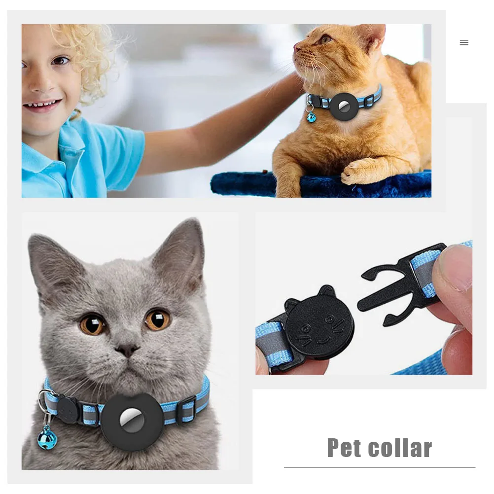 

Adjustable Reflective Dogs Bell Anti Lost Pet Nylon Suitable Most Tracer Dog Reflective Pet Collar Bell Cat Collar Pets