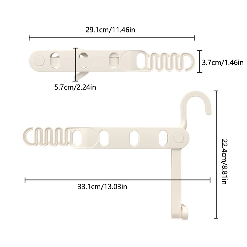 Foldable Drying Rack 5 Holes Travel Portable Clothes Hanging Hotel Indoor Drying Rack Hanging Clothes Hook Hanging Hole Rack