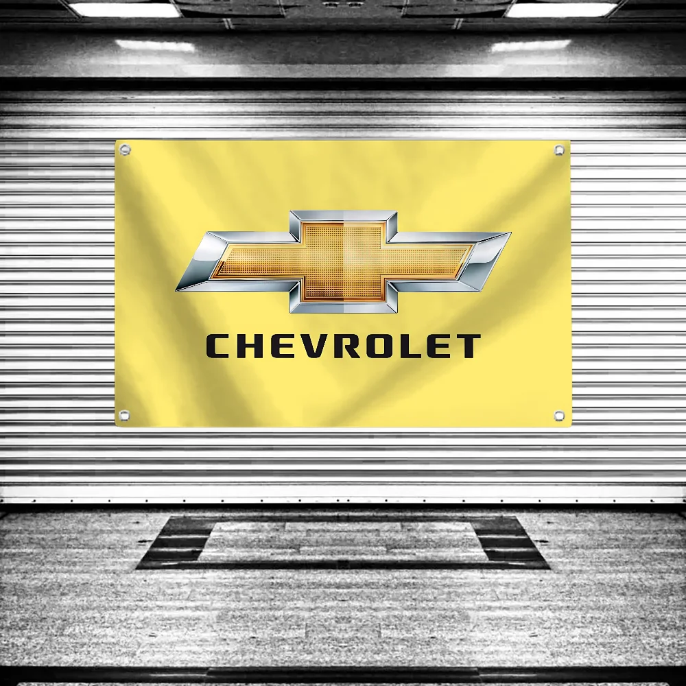 Garage Decoration Hanging Flags Garden Flag Banner Room Decoration Wall Decor C-chevrolets Car Tapestry Flags for Bedrooms Items