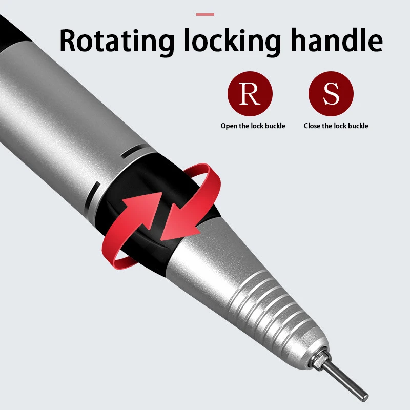 Taladro de uñas profesional de 35000 RPM, lima de uñas eléctrica para manicura y pedicura con pantalla táctil LCD, poco ruido y alta velocidad