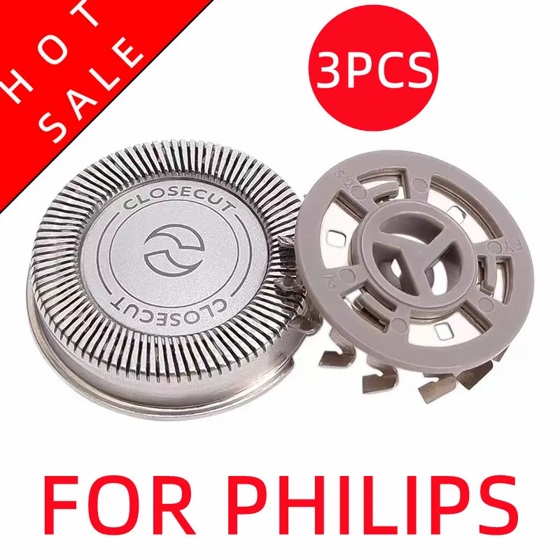 3Pcs หัวโกนเปลี่ยนมีดโกนใบมีดสำหรับ Philips AT610 AT620 FT618 FT668 HQ6900 HQ6868 HQ6940 HQ6854 HQ6990 HQ6920 HQ6868