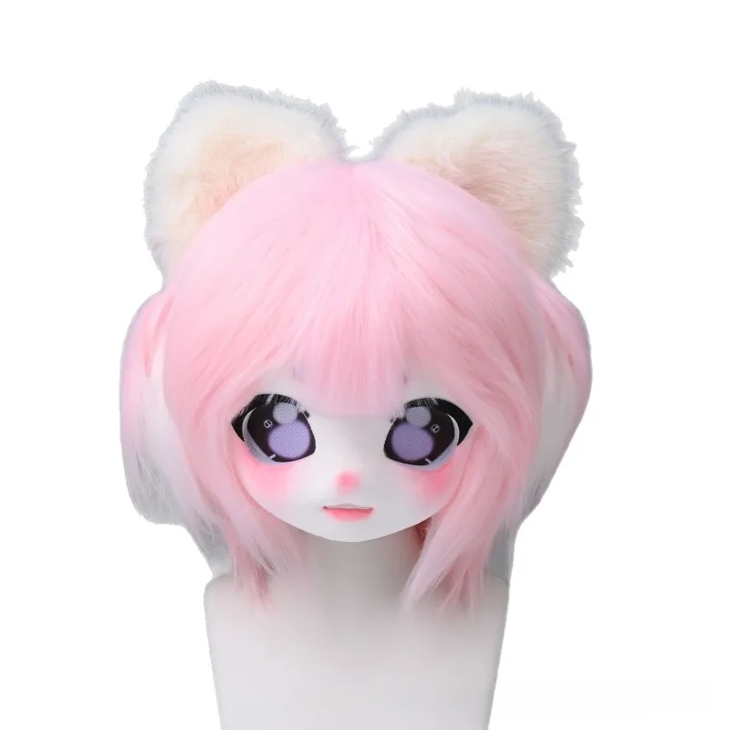 Fursuits Head Kemono Head Animal Kigurumi Kig Furry Mask Cute Halloween Role-playing Costume Cosplay Comic Exhibition Headbase view 6
