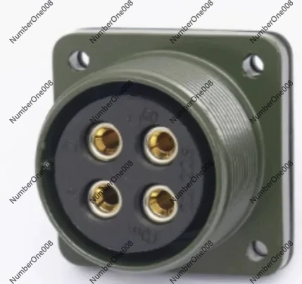 5015 Military Standard Waterproof Aviation Plug Socket, 4 Core Circular Connector MIL-DTL-5015 Compatible, Threaded Coupling