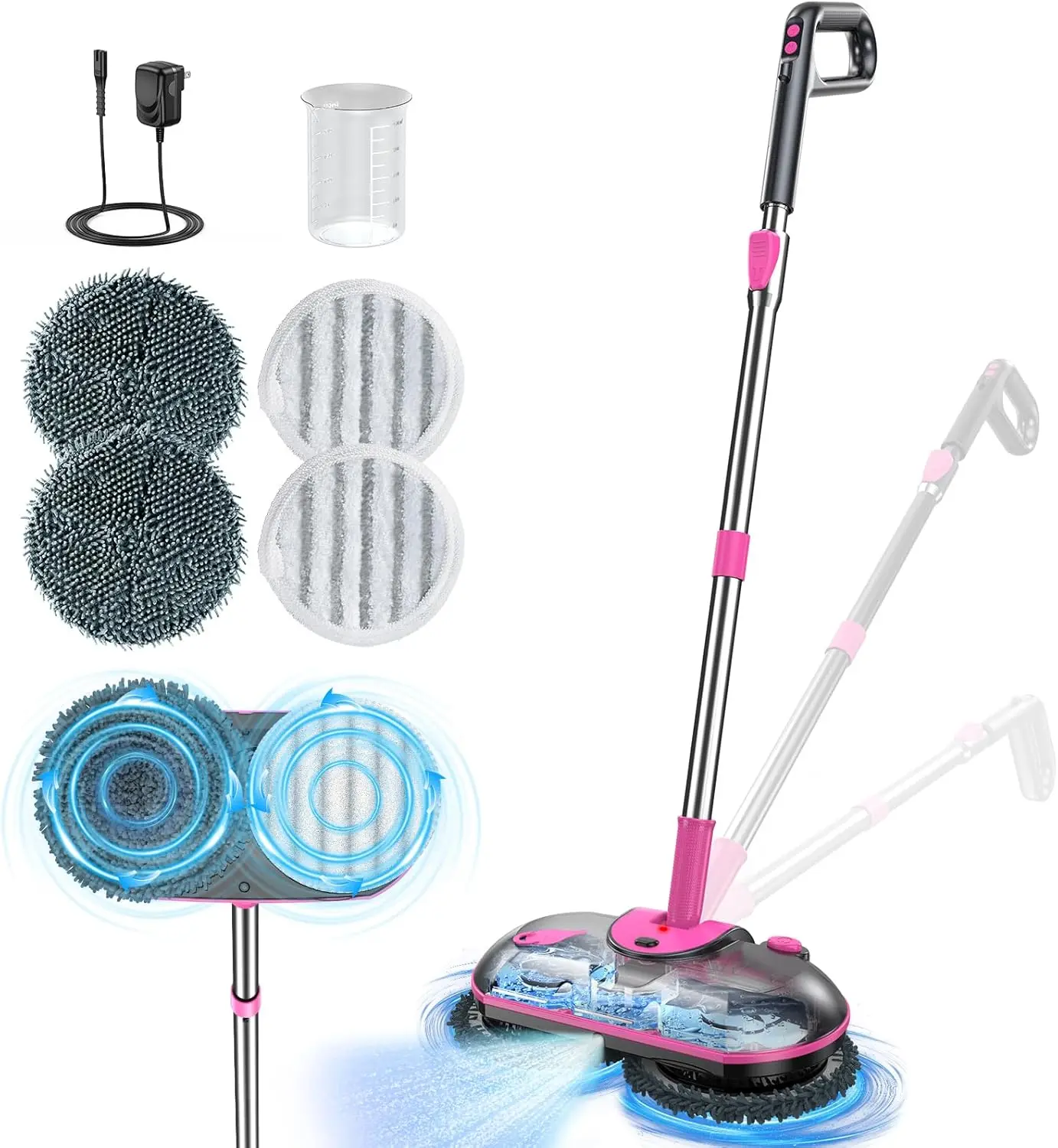 

Efficient Spray Mop for Easy Floor Cleaning, Lightweight and Adjustable Handle