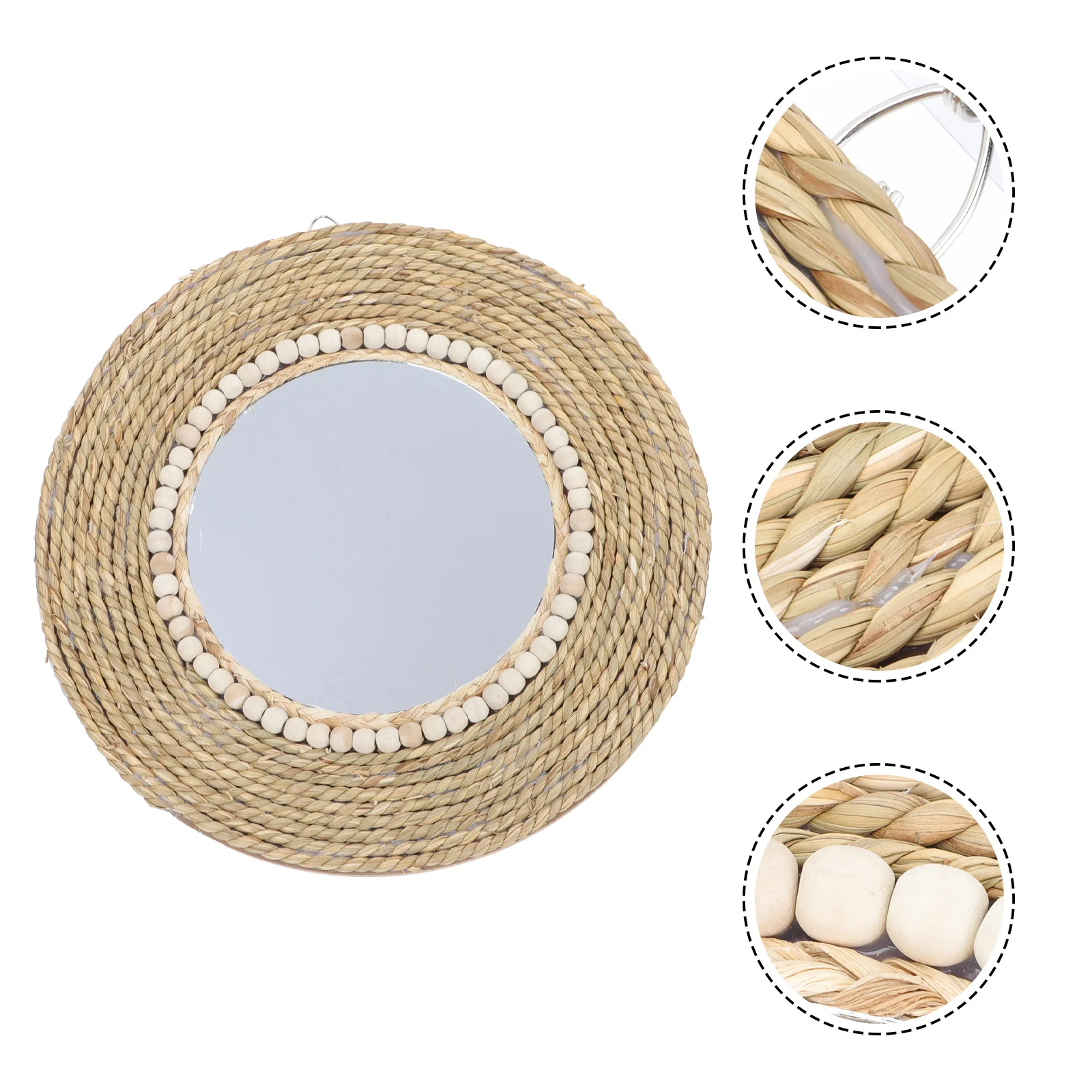 

Rattan Woven Decorative Creative Hanging Nordic Style Makeup Gift Unique Art Decor Lovely Wall Woven Design Decorative Wall