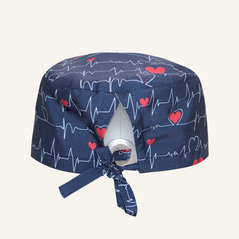 Gorros de trabajo de enfermería para hombre y mujer, gorro exfoliante TOOTH, gorros estéticos para clínica F1170, nuevo patrón, 2026