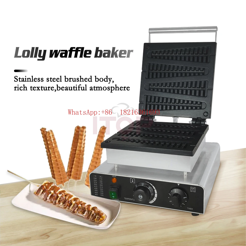 2208 Electric Waffle Machine Waffle Bar Machine Cast Iron Non-Stick Pot 110V 220V