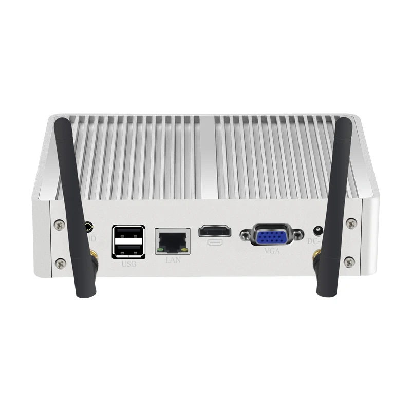 Helorpc Mini PC Industrial com Inter Core i5-5200U Suporte Windows10 Linux Pfense com 4xUSB3.0 4xUSB2.0 1xHDMI 1xVGA Computador