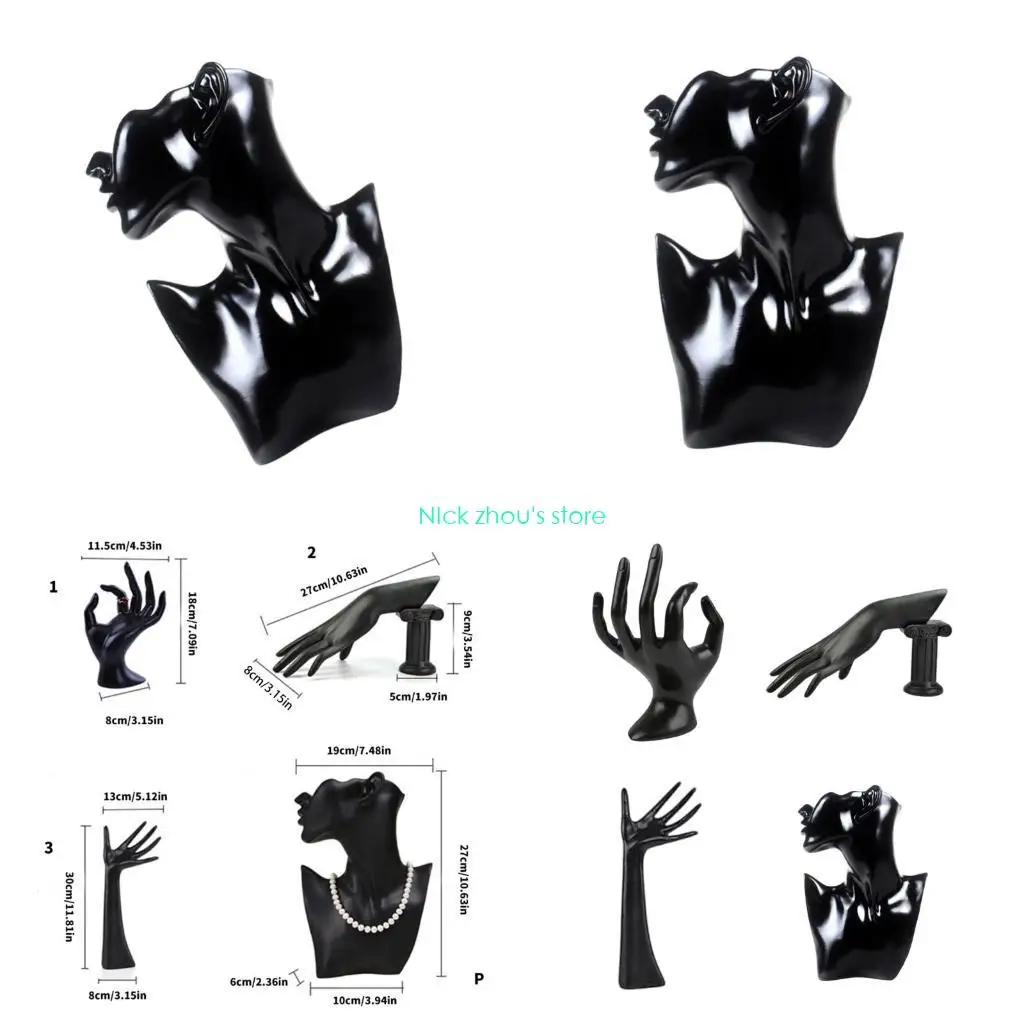 

E15E Resin Jewelry Display Stands Earrings Holder Rings Display Holder Resin Texture
