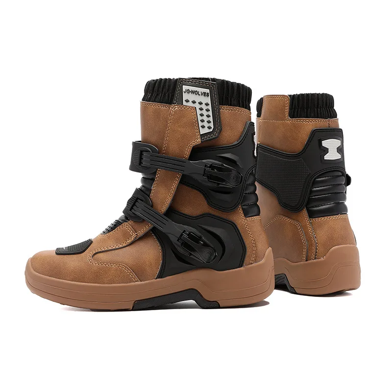 Motorcycle Rally Boots Anti-slip Anti-fall Impact Resistant Knight Off-road Road Motorbike Riding Shoes Protective Gear
