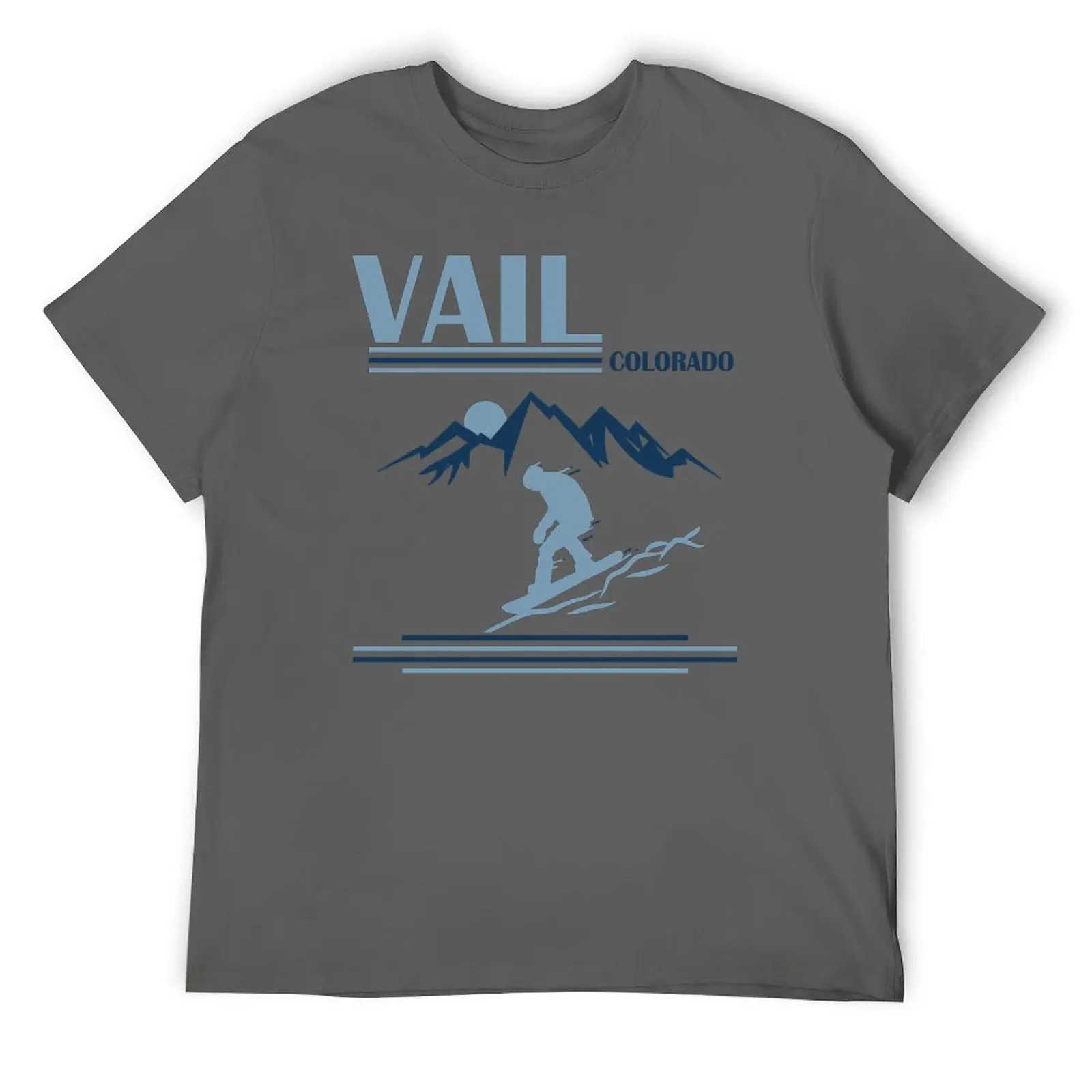 

Vail ski resort Colorado Vail snowboarding T-Shirt topping plus size tops mens t shirts top quality