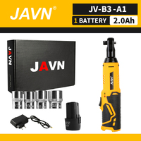JAVN 12V Cordless Electric Wrench, 45NM(33Ft.lbs) 3/8'' Ratchet Wrench, Removal Screw Nut, Car Repair Tools, Long battery life
