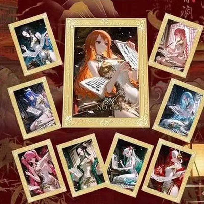 Anime Een Stuk Groothandel Collectie Kaarten Booster Box Qingcheng Wenchuang Metalen Boor Kaart Speelkaarten Bordspellen Kid Gift