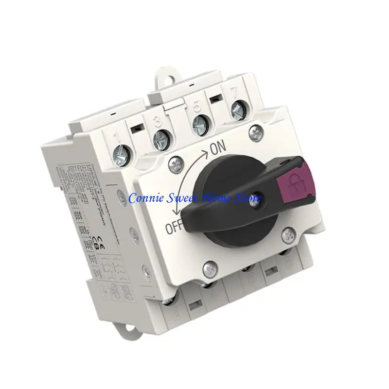 LXAF Solar-Trennschalter, Photovoltaik-Trennschalter, Drehschalter, Trennschalter für 35-mm-DIN-Schiene, einfach zu installieren – Detail 3