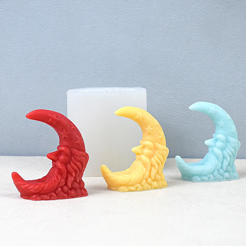 

Силиконовая форма для свечей с ароматом Луны, сделай сам, форма для бутикового украшения для свечей ручной работы