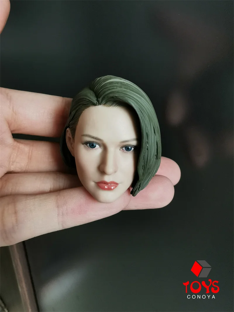 In Stock 1/6 Scale Jill Head Sculpt Direct Vision Squint Head Carving Model Fit 12'' Female Action Figure Body Dolls