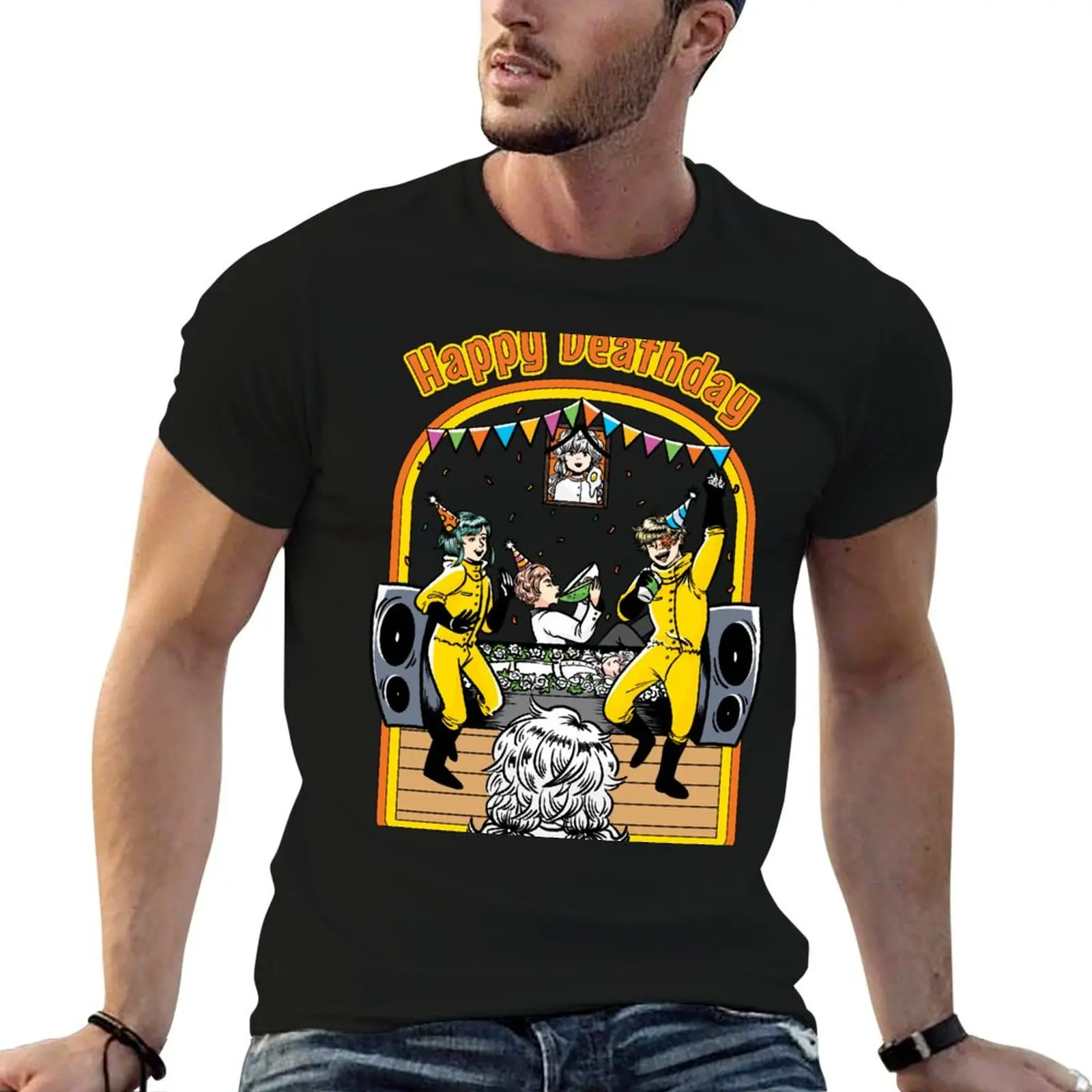 

man T-Shirt shirt Deathday 100% Charlotte: Happy cotton t man Hello luxury t shirts