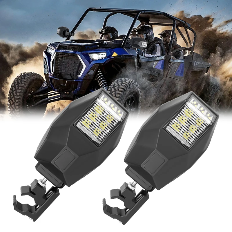 

Adjustable UTV Side Mirrors for 175 Inch Roll Cage with Shatterproof Lens for Polaris RZR and Can Am