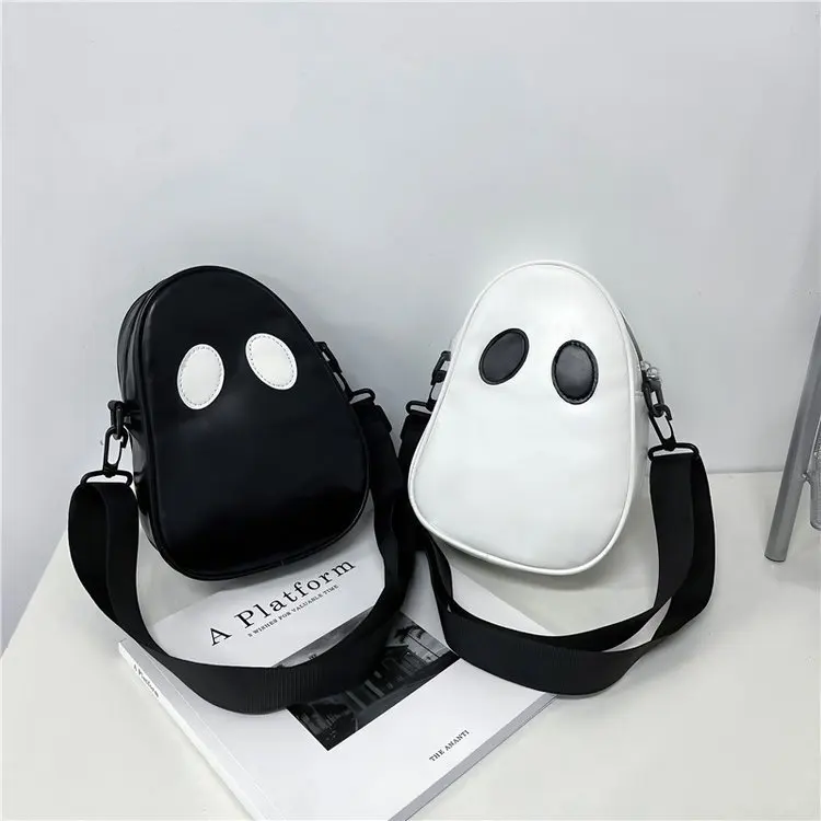 2025 New Halloween Backpack for Women Korean Style Funny Ghost Themed Bag for Men & Women –