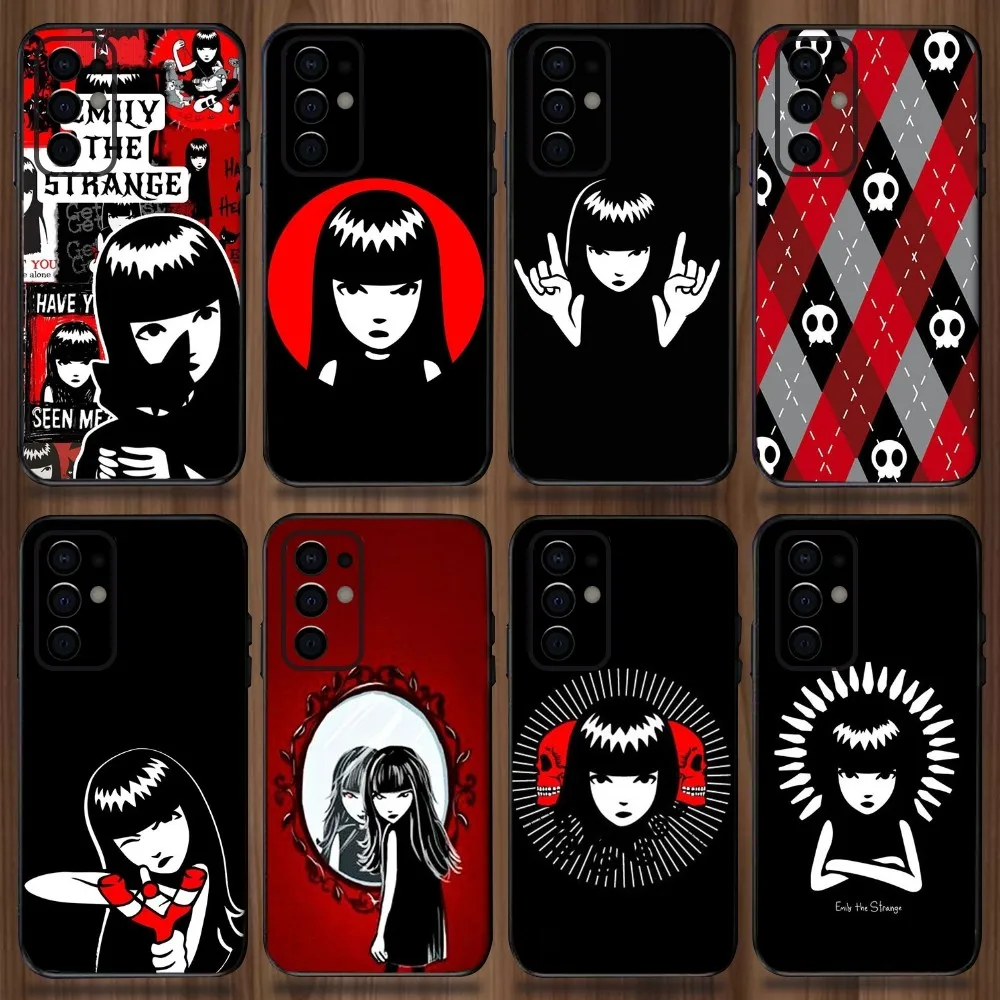 Comics Emily The Strange Phone Case For Samsung Galaxy A13,A21s,A22,A31,A32,A52,A53,A71,A80,A91 Soft Black Cover