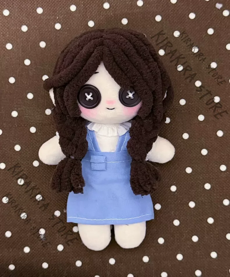 Comedian Violetta Identity Ⅴ Handmade Plushie Figurine Garage Kits Cosplay Button Eye Ornament 15cm Hand Sewing Finished Puppet