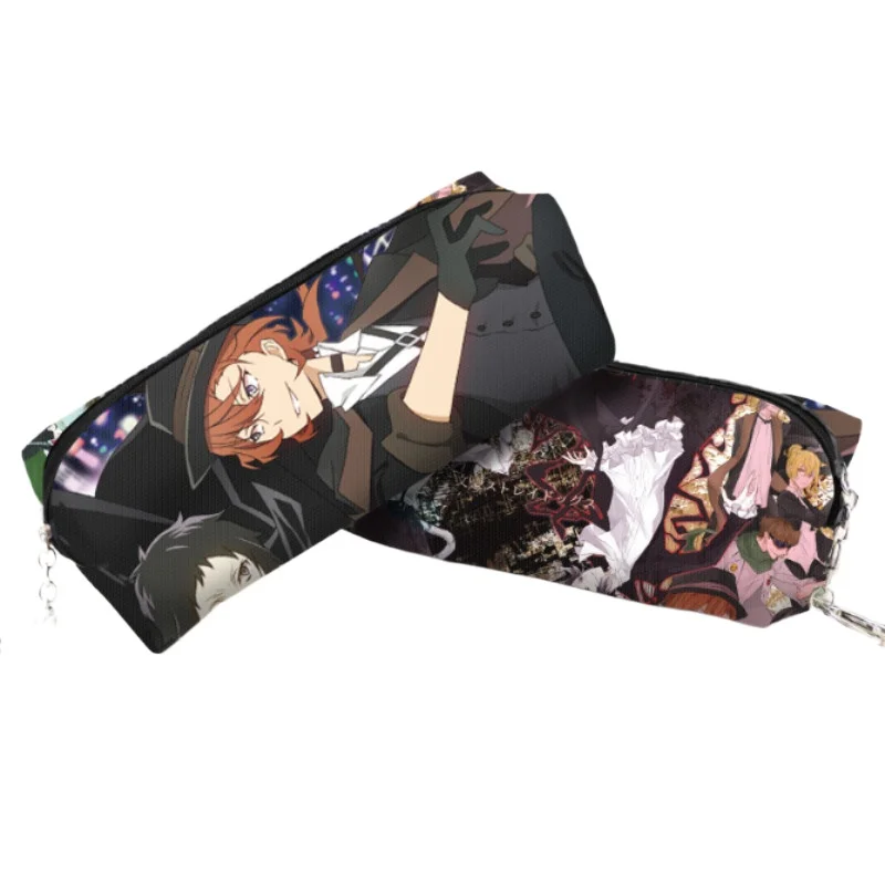 Anime Bungo Stray Dogs Zipper Cosmetic Bag Pencil Pen Bag Storage Pouch