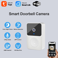Wifi Night Vision Camera Doorbell Tuya Smart AC Power USB Battery Type Smart Life Doorbell Smart Home Security Video Doorbel