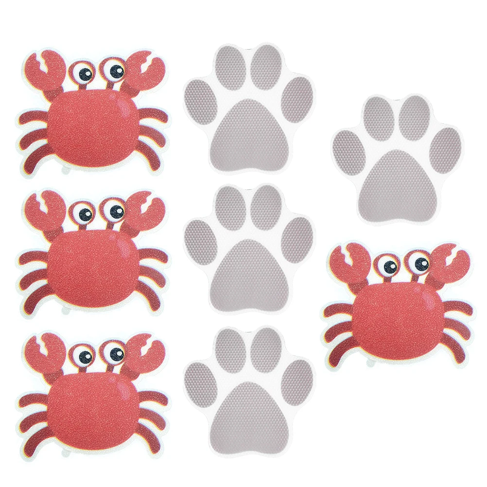 

8Pcs Cartoon Bathtub Stickers Non Slip Peva Material for Bathroom Kitchen Anti Slip Tub Decals Bathtub Stickers
