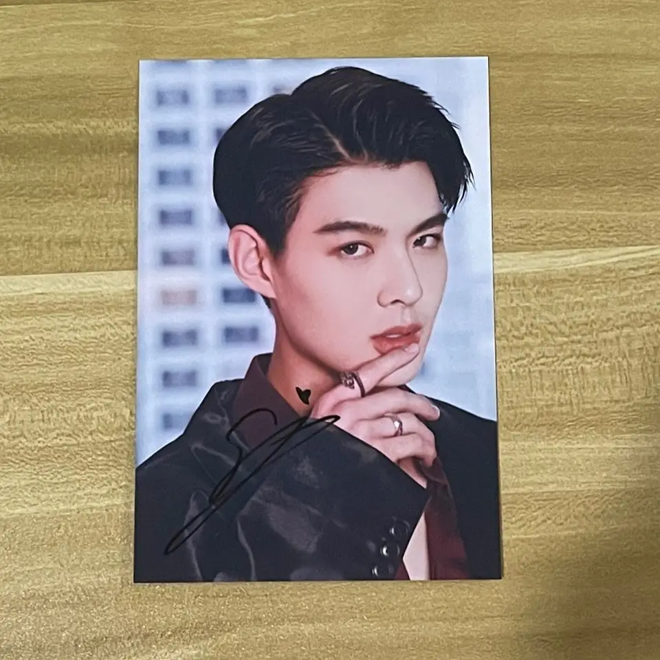 

Thailand BL Drama Love by Chance Ae Pete PerthSaint Signature Photo 6Inch Not Printing Handwritten Collection Photo Picture