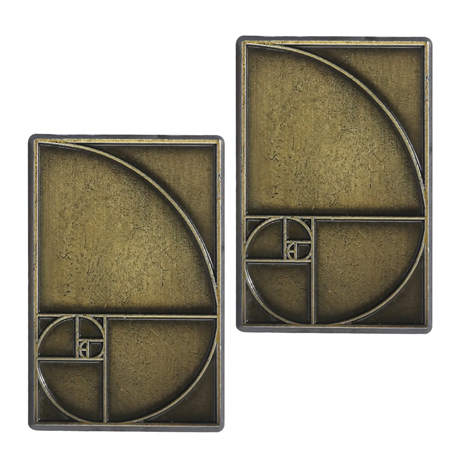 

2 Pcs Badge Academic Award Pin Golden Ratio Enamel Lapel Pin Graphic Badge Clothing Brooch Badge Breastpin Corsage Jewelry