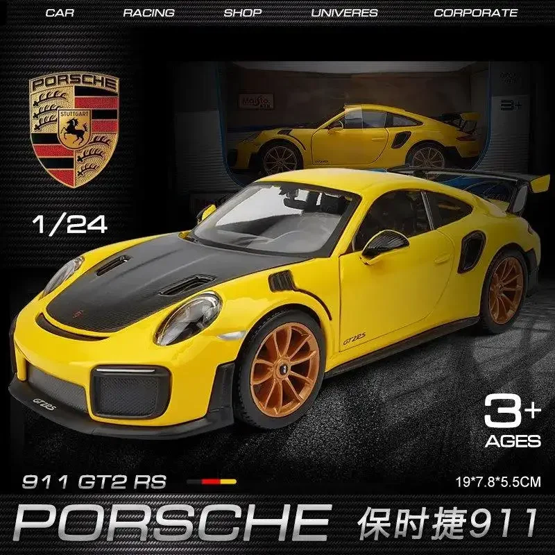 

Maisto 1:24 2018 Porsche 911 GT2 RS Sports Car Static Die Cast Vehicles Simulation Model Car Collectible Toys B325