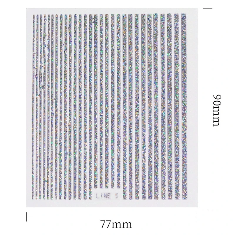 

500pcs laser silver stripe nail art stickers make up the difference link