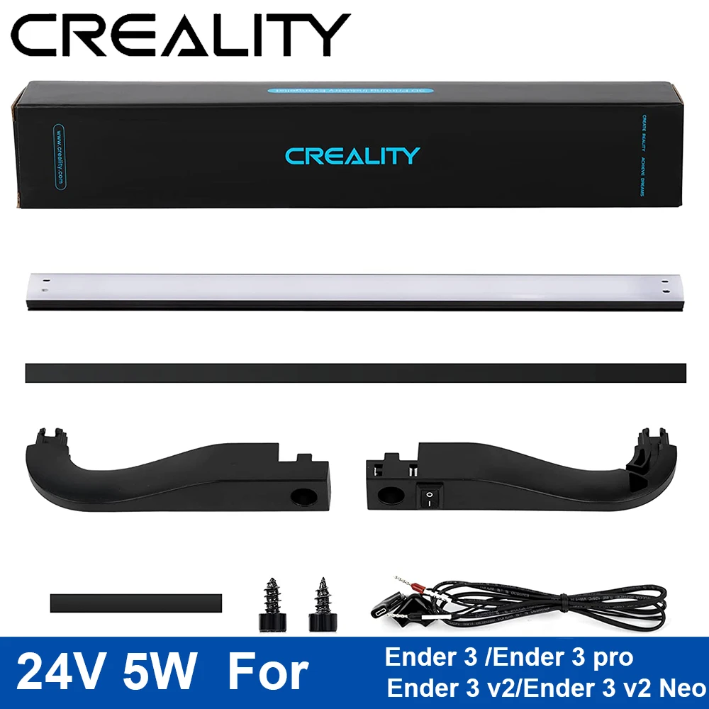 

Creality Ender 3 светодиодный Bar Kit, 3D принтер светильник 24V 5W для Ender 3/Ender 3 Pro/Ender 3 V2/Ender 3 Neo/Ender 3 V2 Neo