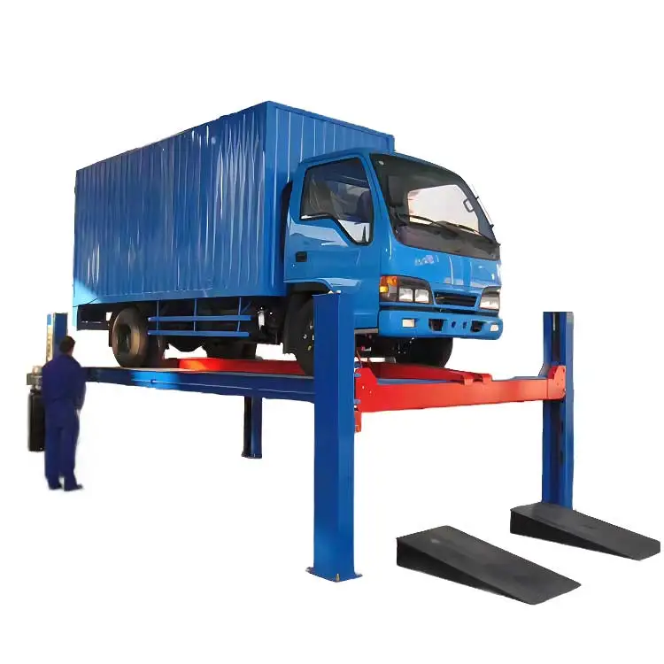 Shinely 5.5t Truck Lift Hydraulic 4 Post Car Lift For Garage