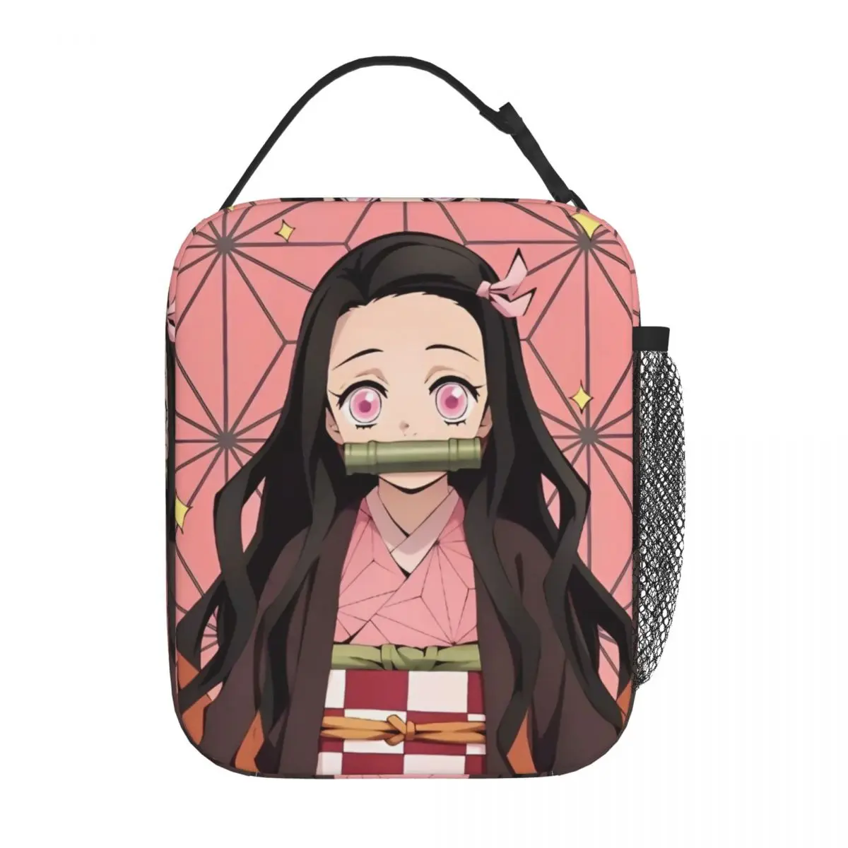 

Demoned Slayered Insulated Lunch Bags Cooler Bag Reusable Kamado Nezuko High Capacity Tote Lunch Box Men Women Office Outdoor