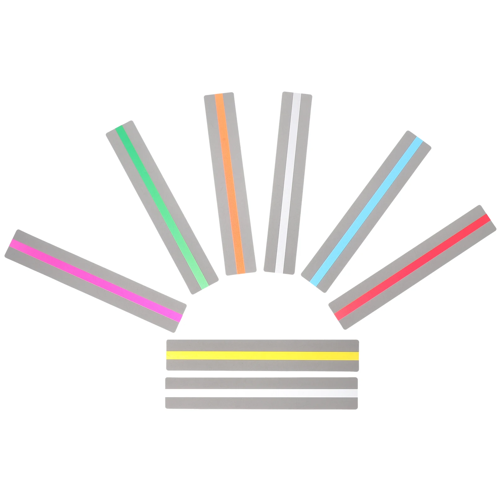 8 stuks geleidestrips kleurrijke gelaagde bladwijzers voor het volgen van dyslexie lezen bladwijzerstrip studenten leeshulpmiddelen